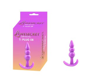 Korek analny Lovesecret Sensual T Plug 08 fioletowy 9,3 cm