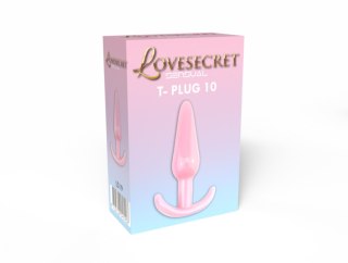 Korek analny Lovesecret Sensual T Plug 10 różowy 12,3 cm