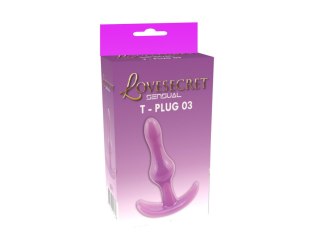 Korek analny Lovesecret T Plug 03 fioletowy 85 cm