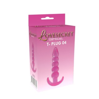 Korek analny Lovesecret T Plug 04 różowy 12 cm