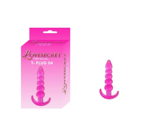 Korek analny Lovesecret T Plug 04 różowy 12 cm