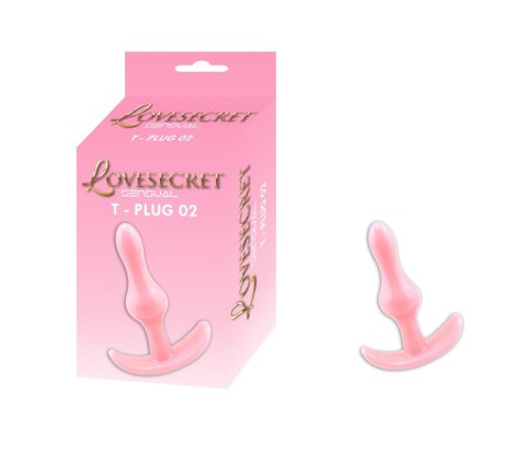 Korek analny Lovesecret T Plug różowy 8,5 cm