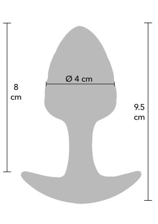 Korek analny ToyJoy Crystal Medium fioletowy 9,5 cm