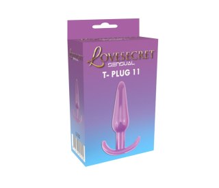 Korek analny elastyczny TPE Lovesecret Sensual fioletowy 12,3 cm