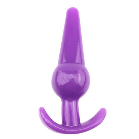 Korek analny elastyczny TPE Lovesecret Sensual fioletowy 12,6 cm