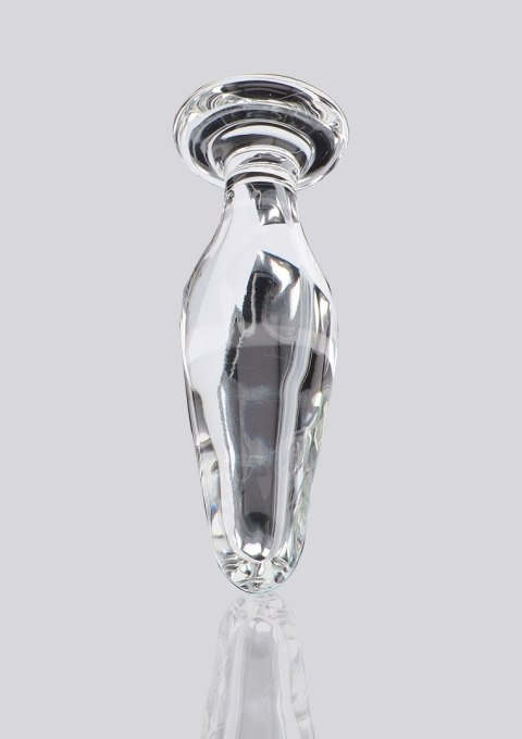 Korek analny szklany Star Sparkler ToyJoy przezroczysty 12 cm