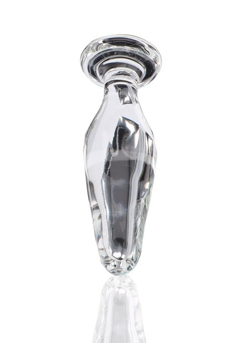 Korek analny szklany Star Sparkler ToyJoy przezroczysty 12 cm