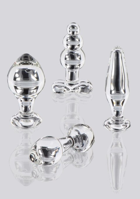 Korek analny szklany Star Sparkler ToyJoy przezroczysty 12 cm