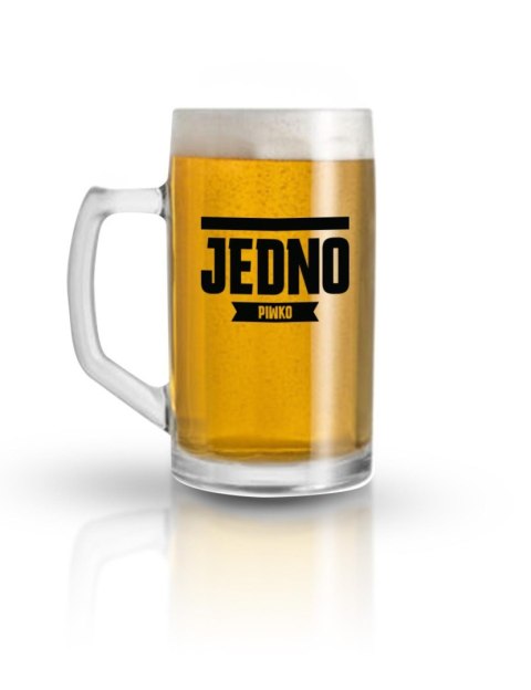 Kufel szklany Jedno Piwko House of Mugs 500 ml