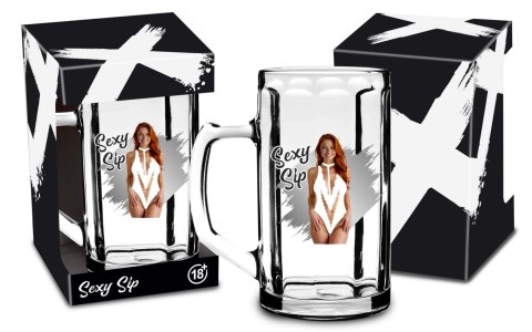 Kufel szklany Sexy Sip 500ml House of Mugs