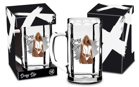 Kufel szklany Sexy Sip 500ml House of Mugs