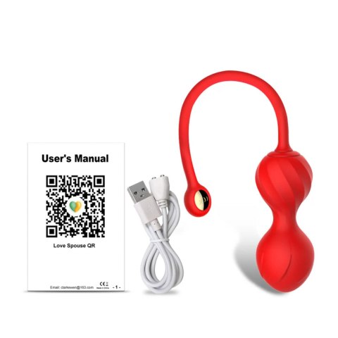 Kulki Kegla Lovesecret Premium z aplikacją różowe silikonowe USB 22 cm