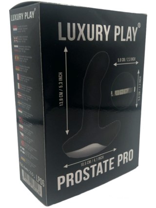 Masażer prostaty silikonowy Luxury Play USB 7 trybów podgrzewany czarny