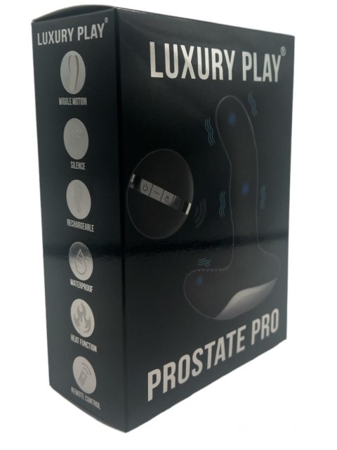 Masażer prostaty silikonowy Luxury Play USB 7 trybów podgrzewany czarny