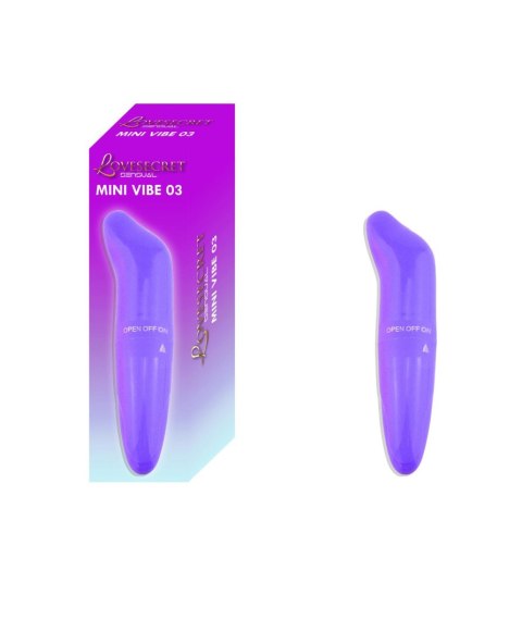 Mini Wibrator Punktu G Lovesecret Fioletowy na Baterie AAA