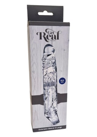 Przedłużka na penisa ToyJoy Get Real przezroczysta XLarge 22.5 cm