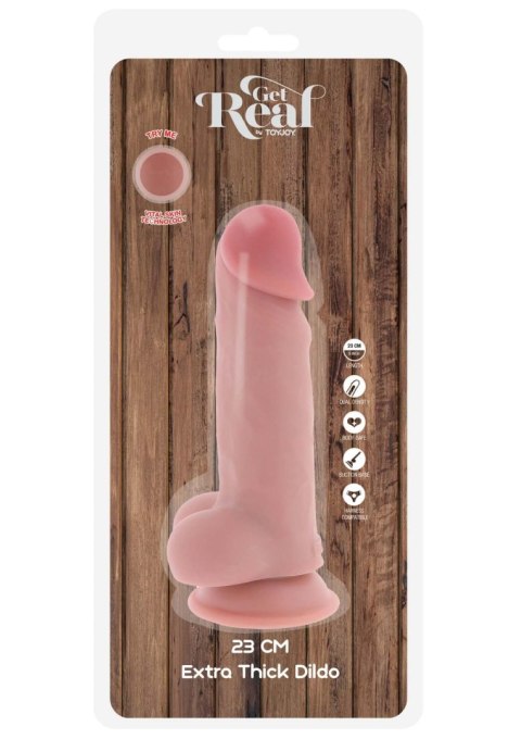 Realistyczne dildo dual density ToyJoy TPE 23 cm