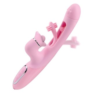Trzyfunkcyjny wibrator B Series Lyla silikonowy USB wodoodporny