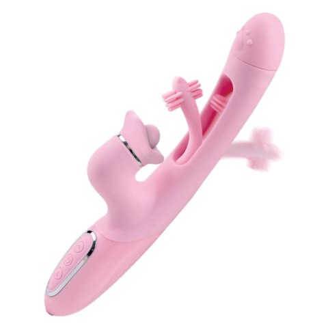 Trzyfunkcyjny wibrator B Series Lyla silikonowy USB wodoodporny