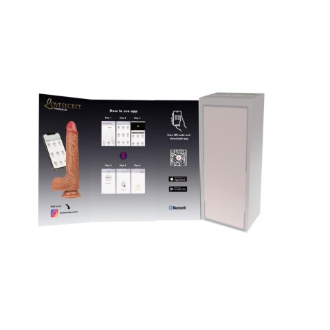 Wibrator realistyczny Lovesecret Premium z aplikacją 21.5 cm