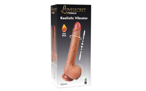 Wibrator realistyczny Lovesecret Premium z aplikacją 21.5 cm