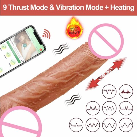 Wibrator realistyczny Lovesecret Premium z aplikacją 21.5 cm