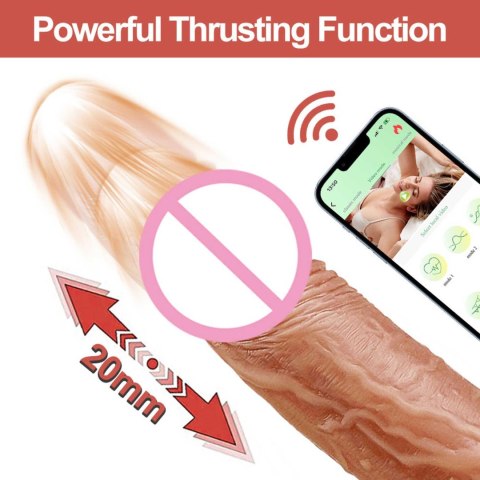 Wibrator realistyczny Lovesecret Premium z aplikacją 21.5 cm