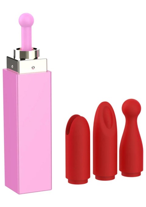Wibrator szminka Xocoon Sealed With A Kiss różowy 11 cm USB