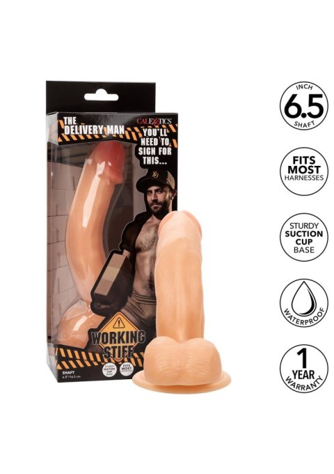 Dildo realistyczne Working Stiff The Delivery Man jasny odcień skóry