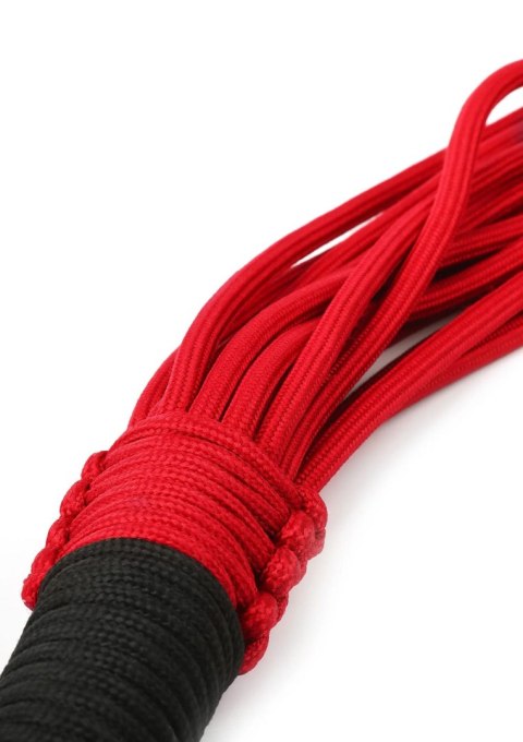 Flogger knot Taboom czerwony nylonowy