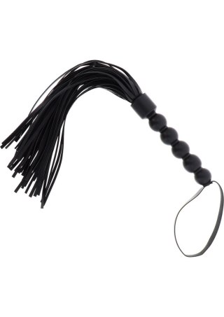 Flogger z koralikami Hidden Desire czarny 57 cm