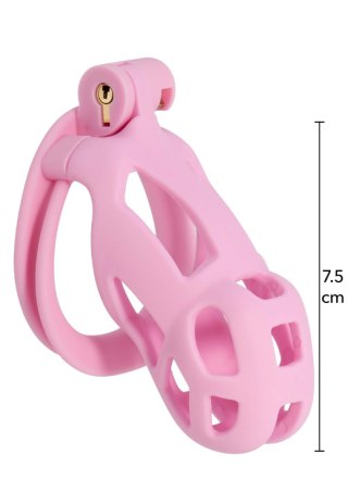 Klatka na penisa Hidden Desire różowa 10 cm ABS