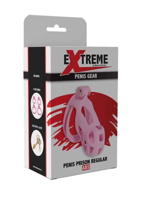 Klatka na penisa Hidden Desire różowa 10 cm ABS