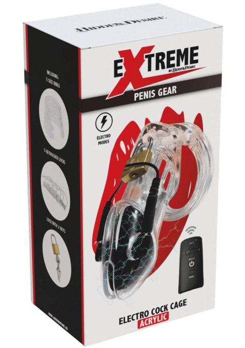 Klatka na penisa elektro Hidden Desire pilot 11 cm