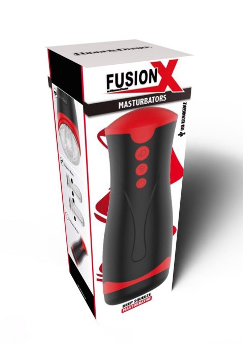 Masturbator wibrujący z ściskaniem Hidden Desire Fusion X czarny