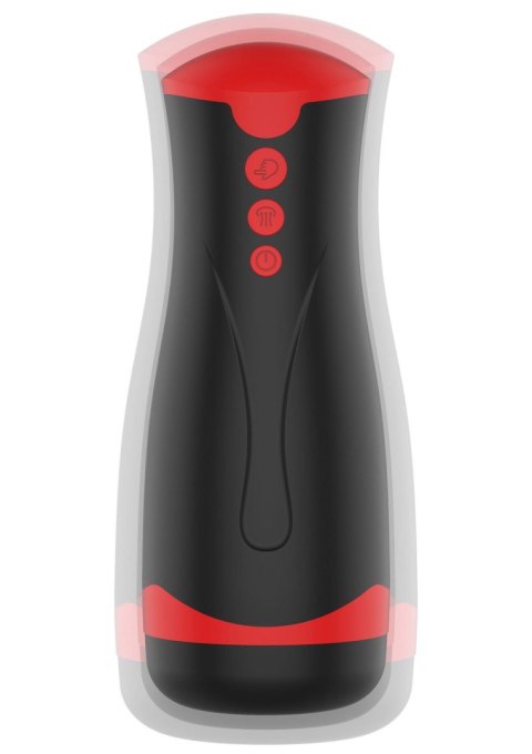 Masturbator wibrujący z ściskaniem Hidden Desire Fusion X czarny