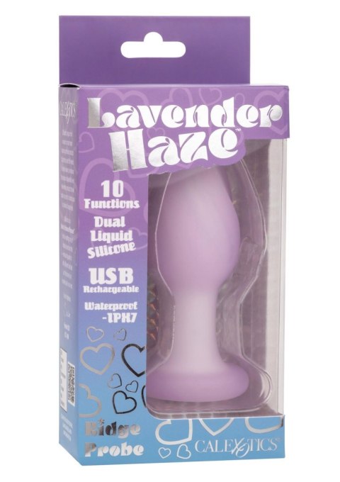 Plug analny wibrujący Calexotics Lavender Haze Ridge Probe fioletowy