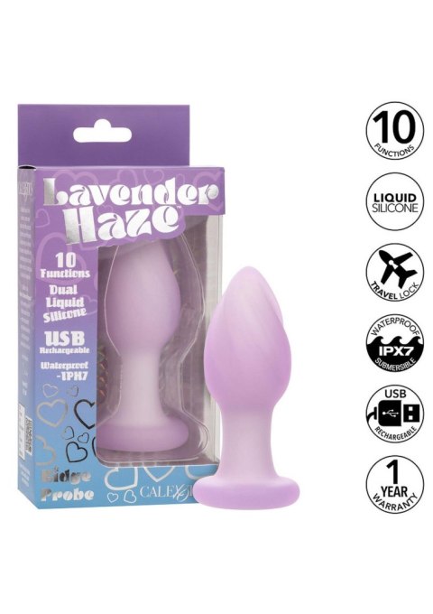 Plug analny wibrujący Calexotics Lavender Haze Ridge Probe fioletowy