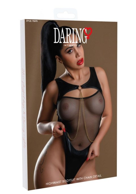 Body high waist z łańcuszkiem Daring Intimates czarny