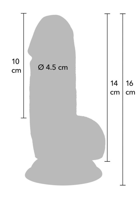 Dildo realistyczne Inferno Hidden Desire PVC 14 cm z przyssawką