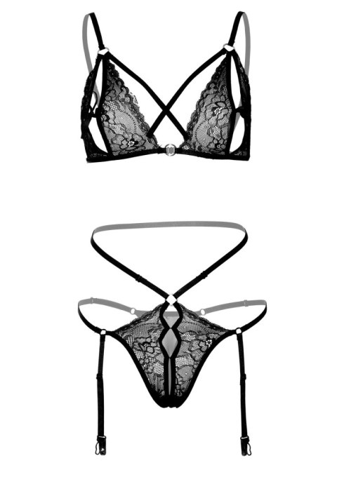 Komplet bielizny peek a boo Daring Intimates czarny L XL