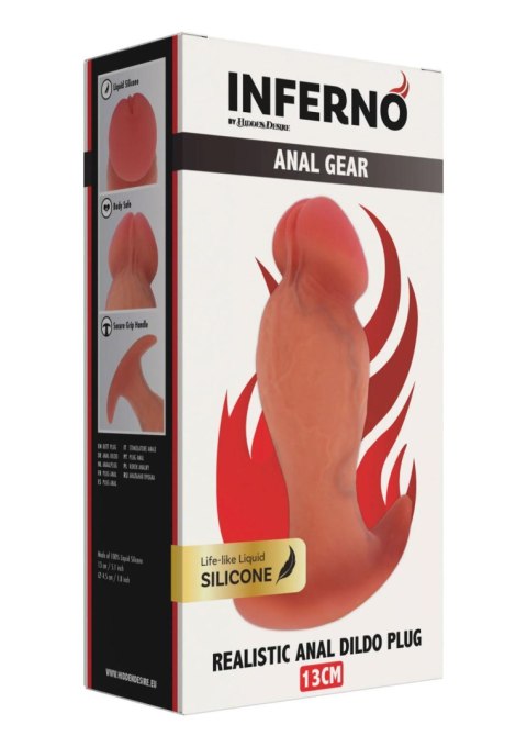 Korek analny realistyczny silikonowy Hidden Desire 13 cm