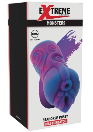 Masturbator silikonowy Seahorse Hidden Desire fioletowy 16 5 cm