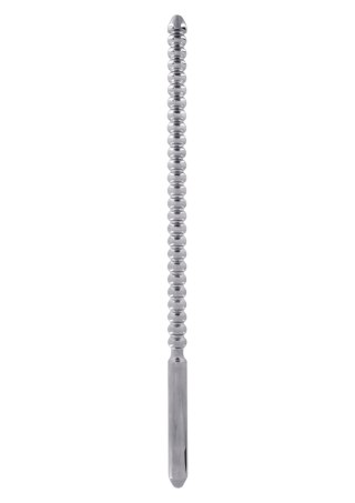 Sonda uretralna żebrowana Steel Power Tools srebrna 10 mm 24 cm