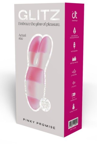 Stymulator podróżny Glitz Pinky Promise różowy USB 9 cm