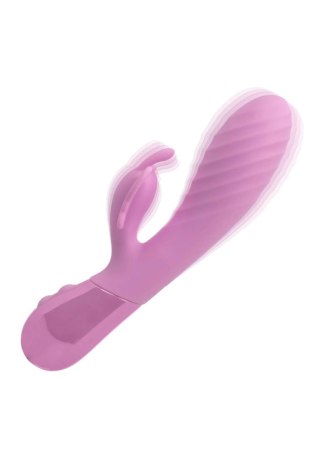 Wibrator króliczek Aura Dual Flutter Calexotics różowy USB 11,5 cm