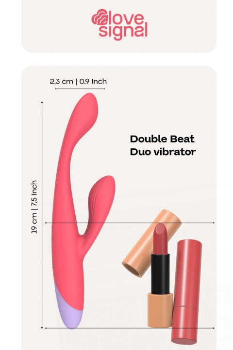 Wibrator króliczek Double Beat Dream Toys silikonowy USB