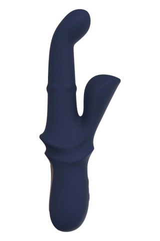 Wibrator króliczek Dreamtoys Iris Duo z kuleczkami niebieski