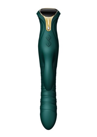 Wibrator króliczek Mose thrusting z podgrzewaniem zielony 25.8 cm
