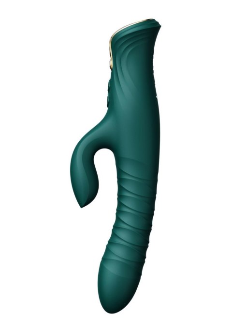 Wibrator króliczek Mose thrusting z podgrzewaniem zielony 25.8 cm